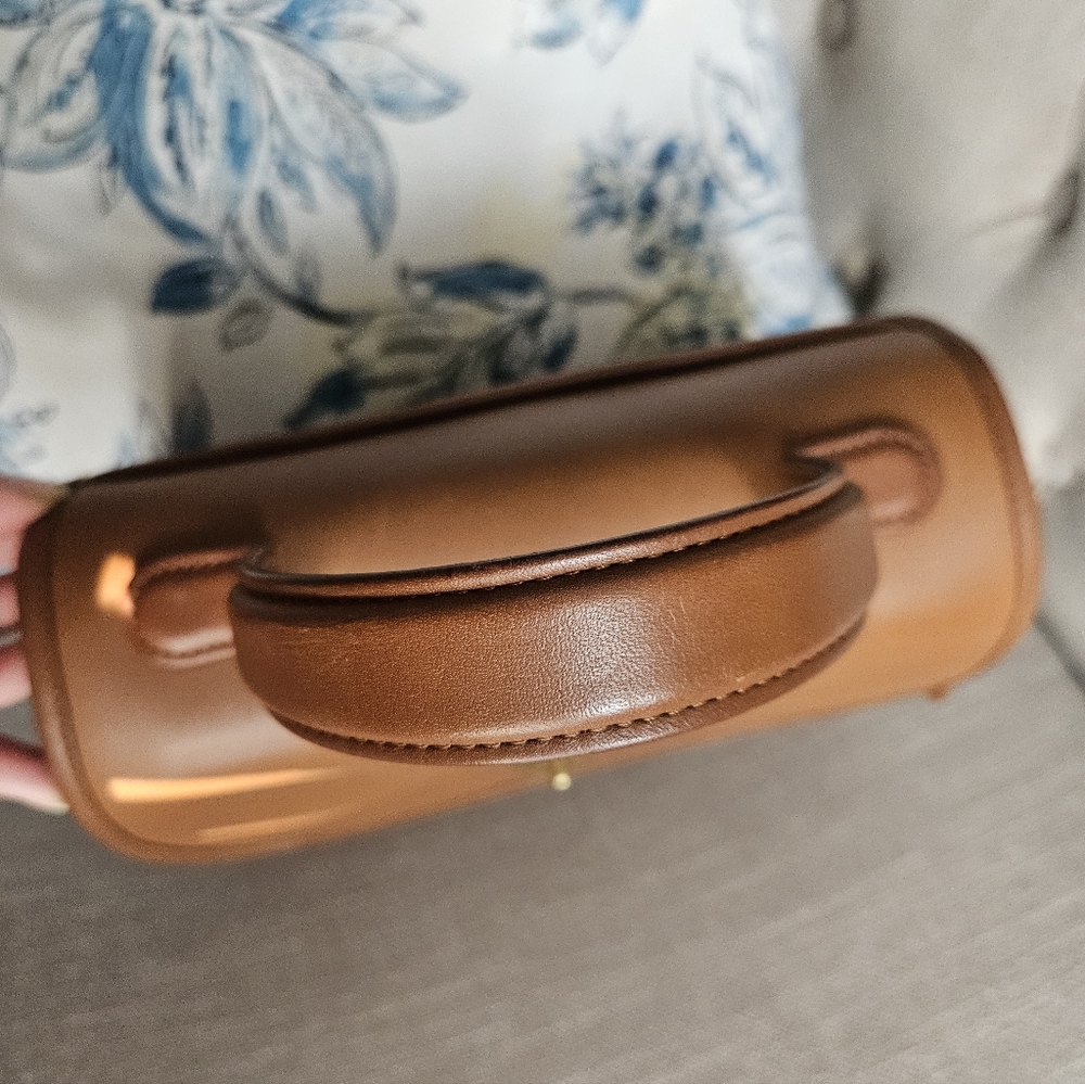 Vintage Coach Manor Leather Handbag British Tan - Picture 6 of 17